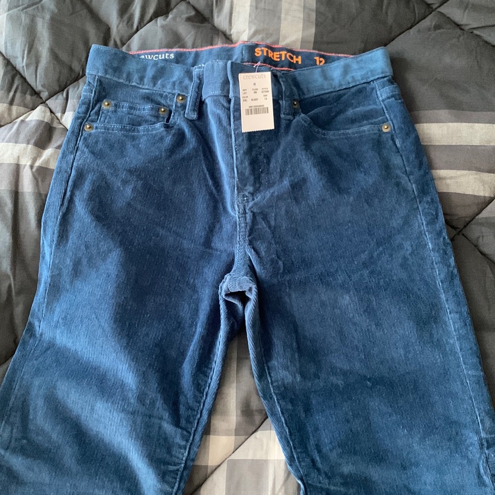 J. crew Boys' stretch corduroy pant- Size 12